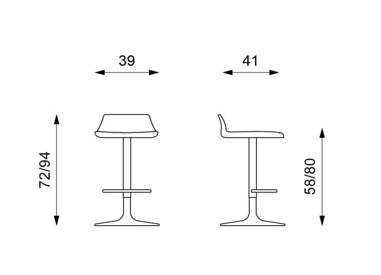 Sgabello Cromo Fred-4