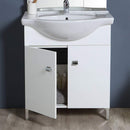 Mobile Bagno con Lavabo Specchio e Pensile Rizzetti Berlin Bianco Varie Misure-4