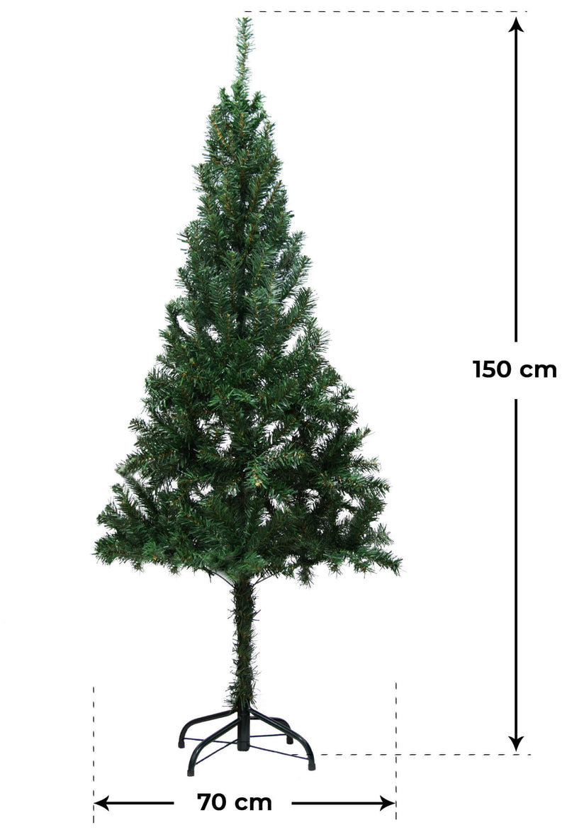 Albero di Natale Artificiale Rizzetti Cervino Verde Varie Misure-3