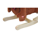 Cavallo a Dondolo in Legno Orso per Bambini Marrone -8