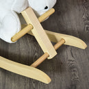 Cavallo a Dondolo Unicorno per Bambini in Legno e Peluche Unicorno Bianco-9