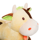 Mucca a Dondolo per Bambini in Peluche e Legno -6