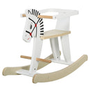 Cavallo a Dondolo per Bambini 68x26,5x48 cm in Legno Bianco-1