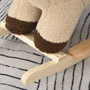 Dondolo per Bambini in Legno Leone in Peluche con Suoni -9