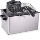 Friggitrice Elettrica Professionale Acciaio Inox 3 Cestelli 2000W 5 litri Alpina Alpina-5