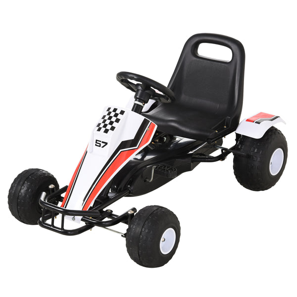 Pedal-Go-Kart für Kinder 104 x 66 x 57 cm Weiß acquista