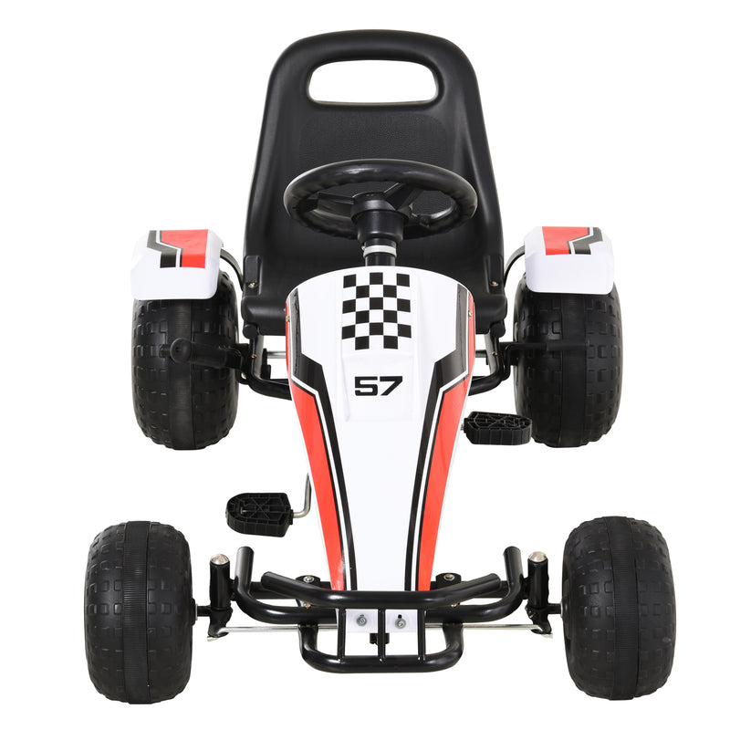 Go-Kart a Pedale per Bambini 104x66x57 cm  Bianco-4