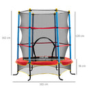 Trampolino Tappeto Elastico Ø165x162 cm per Bambini in Acciaio Tappeto in Poliestere-3