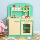 Cucina Giocattolo per Bambini con Accessori in Legno Verde 70x30x88 cm -3