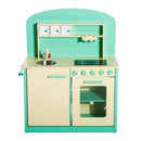 Cucina Giocattolo per Bambini con Accessori in Legno Verde 70x30x88 cm -5