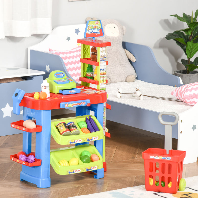 Gioco Supermarket per Bambini con Cassa e Accessori-2