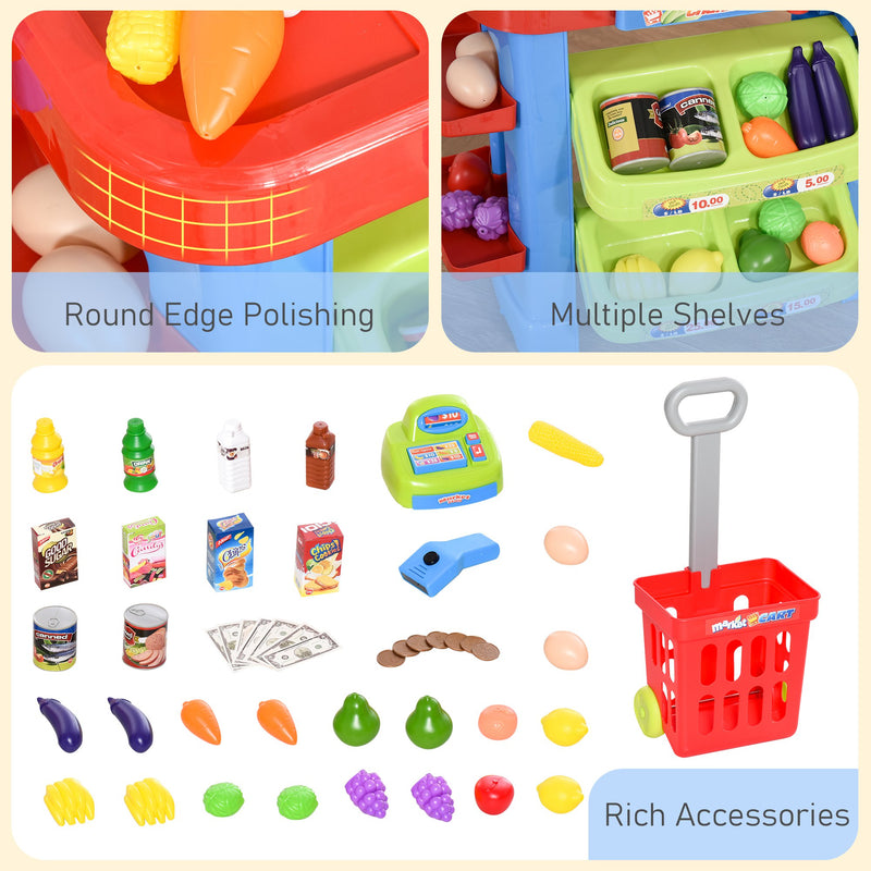 Gioco Supermarket per Bambini con Cassa e Accessori-6