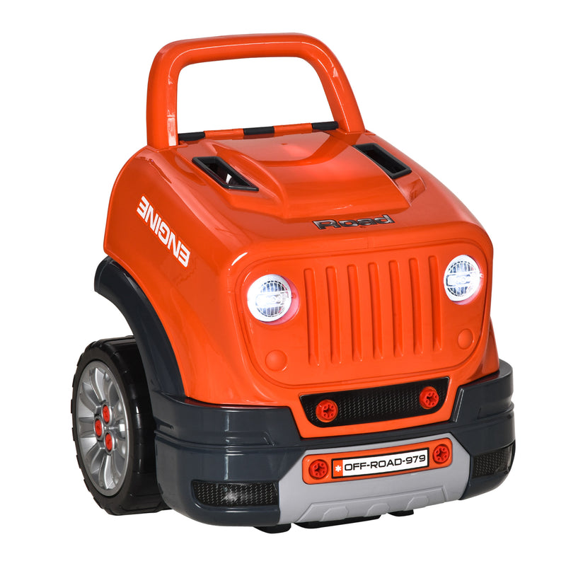 Officina Camion Giocattolo per Bambini 40x39x47 cm con 61 Accessori Arancione-1