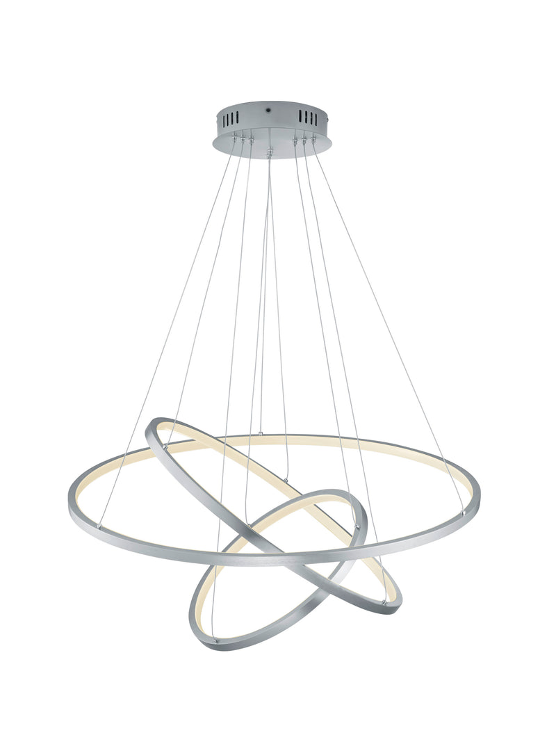 Lampada a Sospensione da Interno a LED in Metallo Nickel Opaco-1