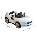 Macchina Elettrica per Bambini 12V Sport Bianca -3