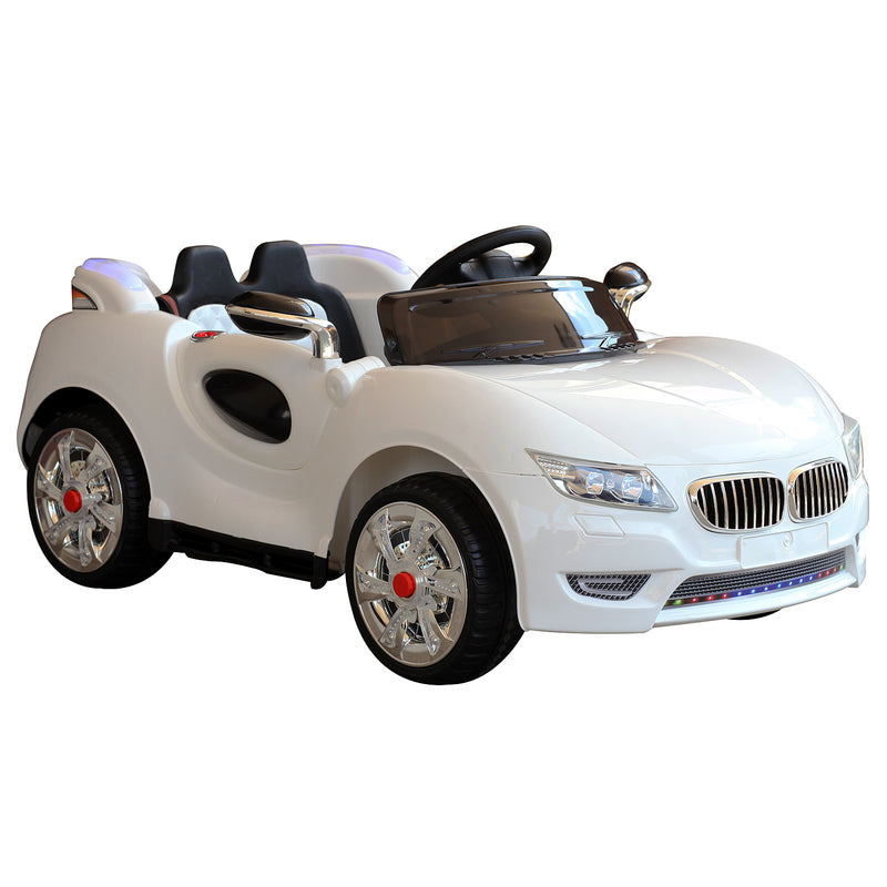 Macchina Elettrica per Bambini 12V Sport Bianca -5