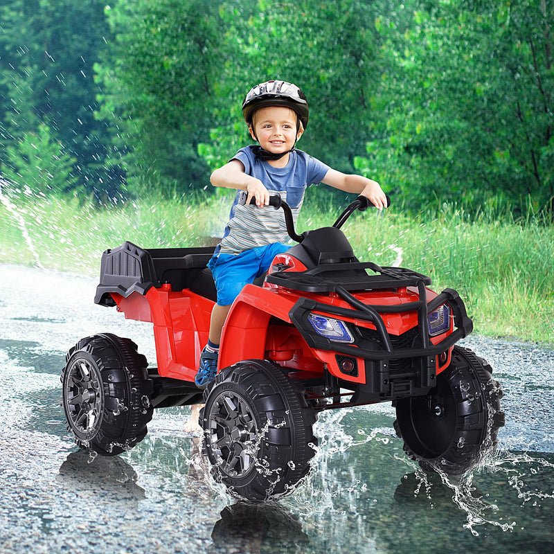 Quad Elettrico per Bambini 12V Rosso-2