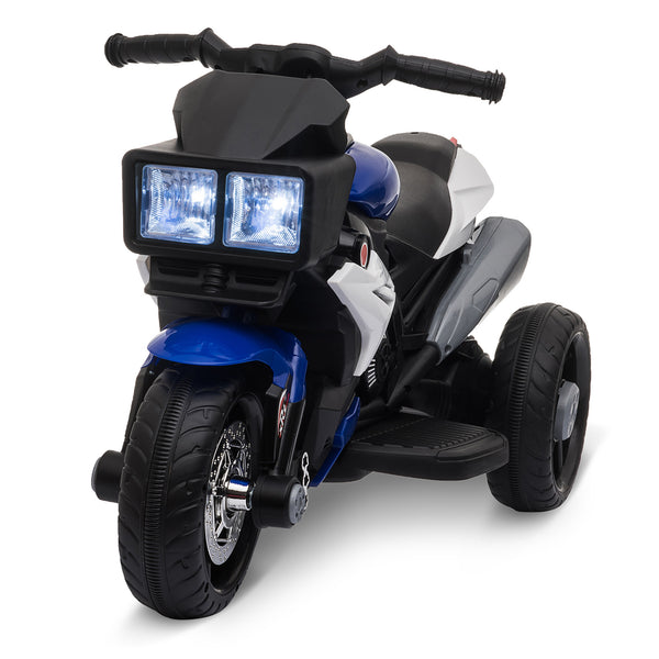 Elektromotorrad für Kinder 6V 3 Räder Schwarz und Blau sconto