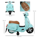 Piaggio Mini Vespa GTS Elettrica 6V per Bambini Verde-3