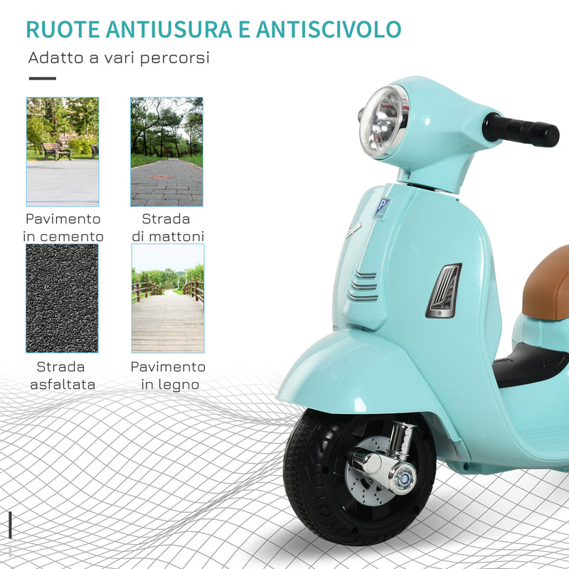 Piaggio Mini Vespa GTS Elettrica 6V per Bambini Verde-5