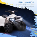 Mini Quad Elettrico per Bambini 6V Nero Bianco-6