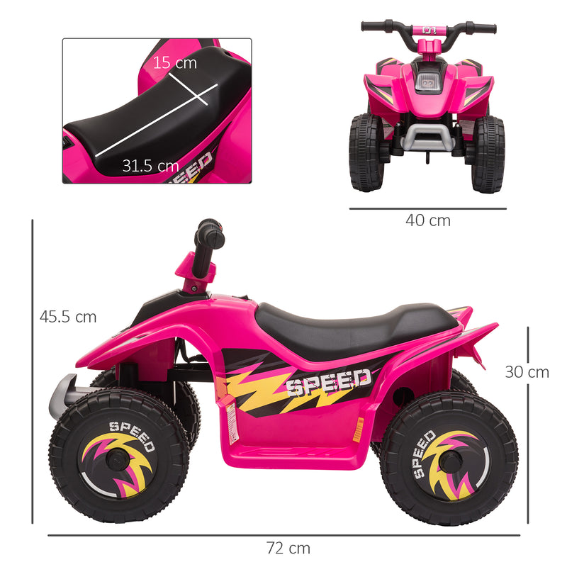 Mini Quad Elettrico per Bambini 6V Rosa-3