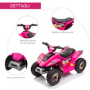 Mini Quad Elettrico per Bambini 6V Rosa-6