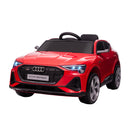 Macchina Elettrica per Bambini 12V con Licenza Audi E-Tron Sportback Rossa-1