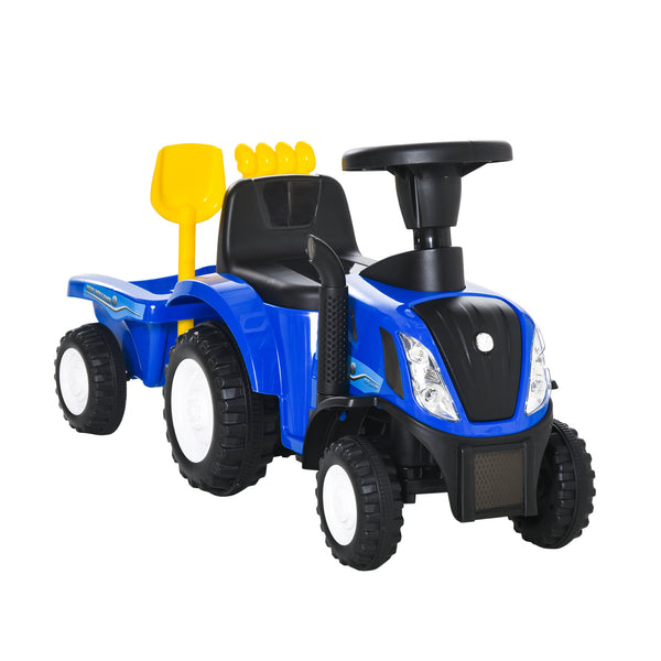 acquista Aufsitztraktor mit Anhänger 91x29x44 cm für Kinder Blau