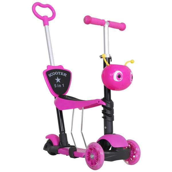 acquista Scooter Dreirad Kinderwagen mit 3 Rädern 62x25x72,5 cm Pink