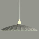 Lampadario in metallo vintage bianco/grigio con attacco cm Ø25-2