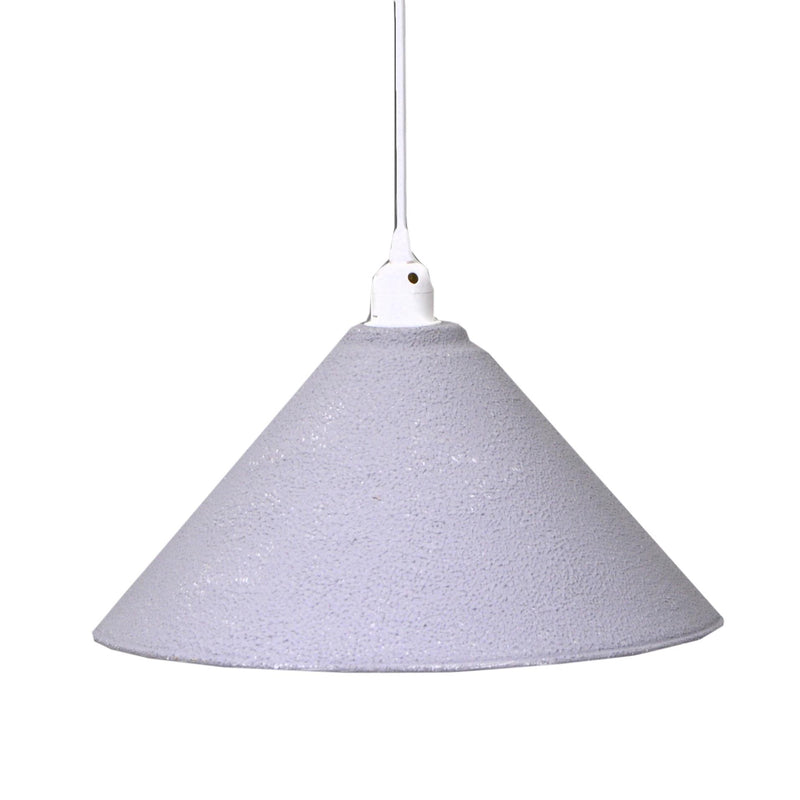 Lampadario in metallo vintage bianco/grigio con attacco cm Ø38,5xh26-1