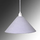 Lampadario in metallo vintage bianco/grigio con attacco cm Ø38,5xh26-2