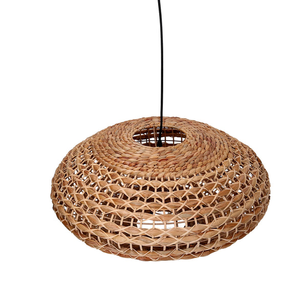 acquista Kronleuchter aus natürlichem Rattan mit Befestigung Ø60xh29,5 cm