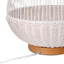 Lampada in rattan bianco con attacco cm Ø30,5xh29,5-3