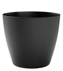 Vaso da Interno e Esterno 40x40x36 cm in Plastica Bayon 40 Nero-1