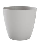 Vaso da Interno e Esterno 30x30x27 cm in Plastica Bayon 30 Grigio Chiaro-1