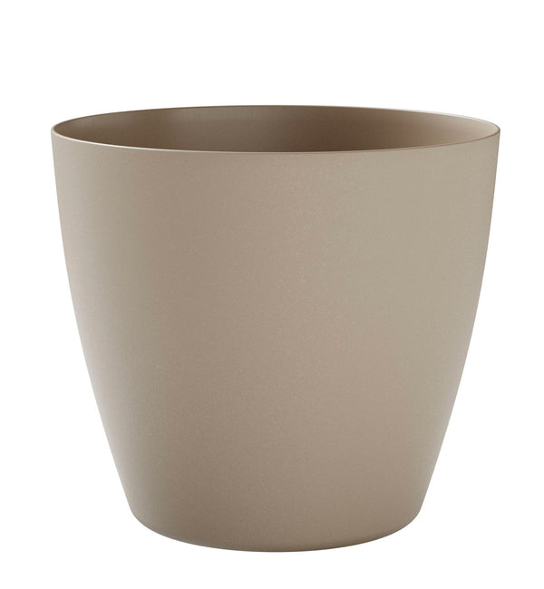 sconto Vaso da Interno e Esterno Ø30x27 cm in Polipropilene Bayon 30 Milk Bianco Latte