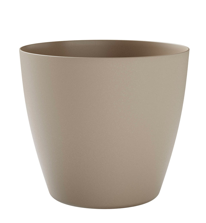 Vaso da Interno e Esterno 35x35x31 cm in Plastica Bayon 35 Grigio Chiaro-1