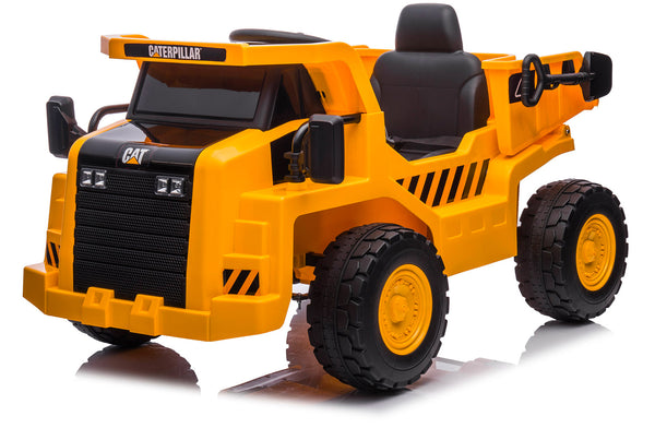 Camion Elettrico con Cassone Ribaltabile 12V Caterpillar Giallo online