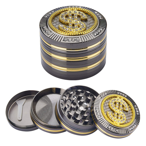 Grinder Ø50 mm 4 Ebenen für Gewürze, Kräuter und Dollartabak prezzo