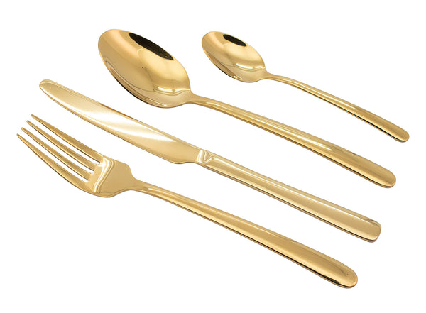 24-teiliges Besteckset in Golden Steel Collection Regal prezzo