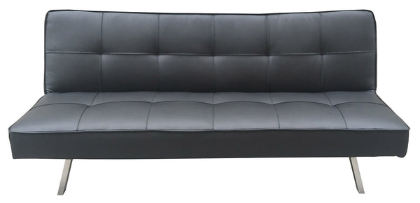 online 3-Sitzer Schlafsofa 81 x 71 x 178 cm in schwarzem Motti Clarelle Kunstleder