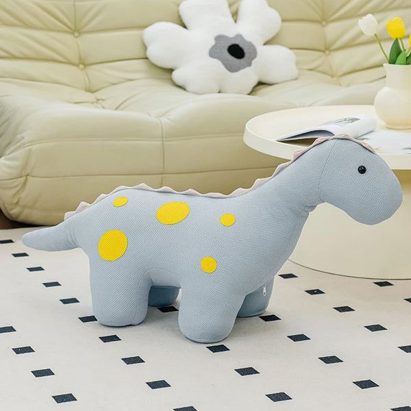 Sedia Poltrona per Bambini a Forma di Dinosauro 90x30x50 cm con Seduta Morbida Grigio sconto