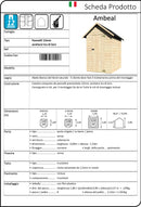 Casetta Box da Giardino per Attrezzi 1,49x1,82m con Pavimento in Legno Abete 12mm Ambeal-4