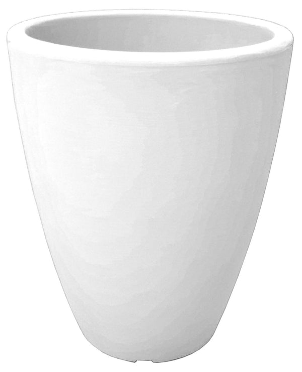 online Runde Vase Ø30x38 cm aus Harz Bauer Adone White