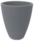 Vaso Tondo Ø30x38 cm in Resina Bauer Adone Pietra-1