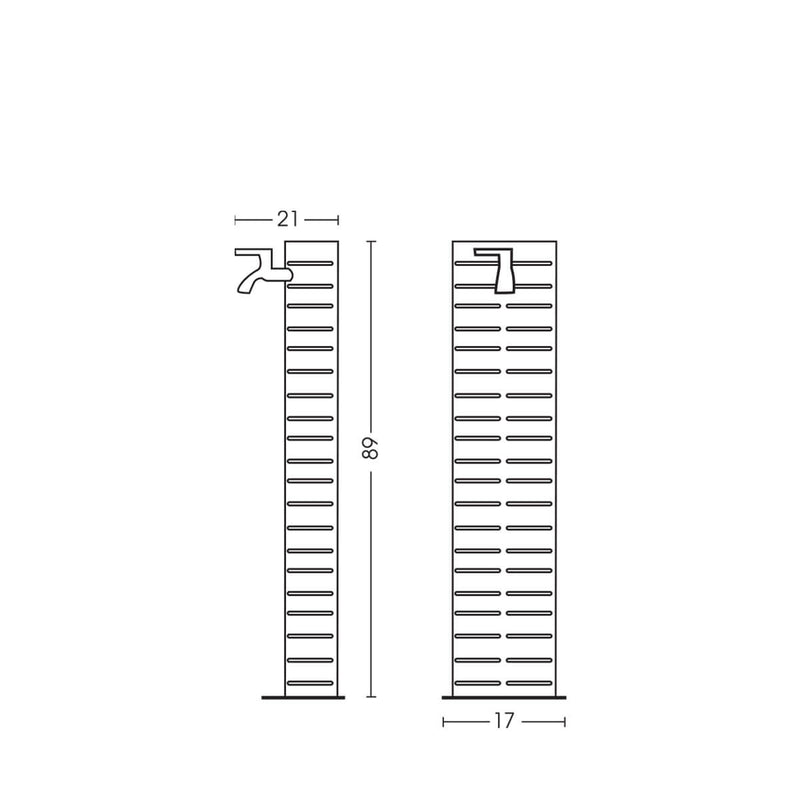 Fontana da Giardino con Rubinetto Belfer 42/CTN Alluminio-2