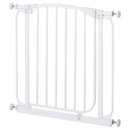 Cancelletto Bambini Barriera di Protezione 71x72,5 cm in Metallo Bianco-1