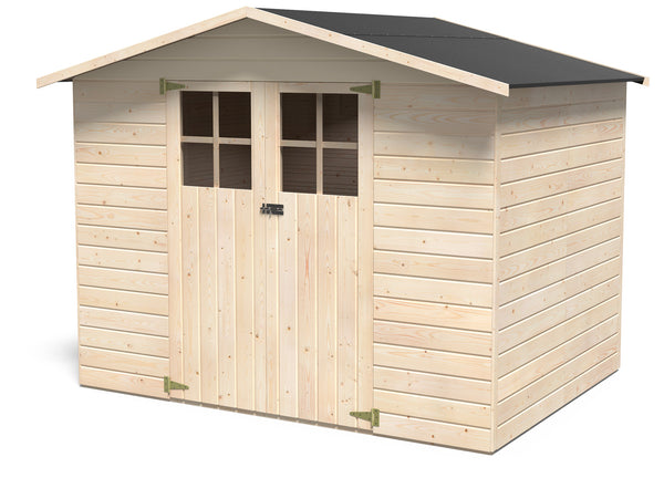 Casetta Box da Giardino per Attrezzi 2,62x2,02m con Pavimento in Legno Abete 12mm Lodum online